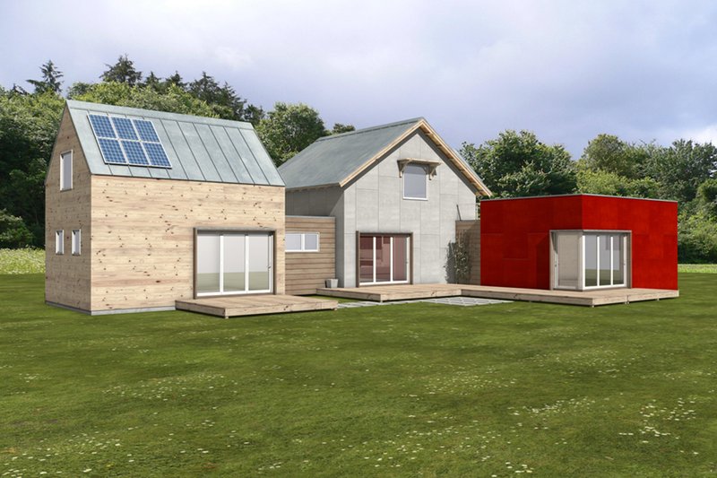 Dream House Plan - Modern Exterior - Front Elevation Plan #497-56