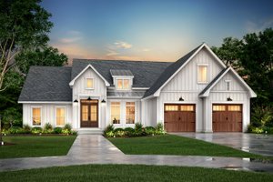 Ranch Exterior - Front Elevation Plan #430-302
