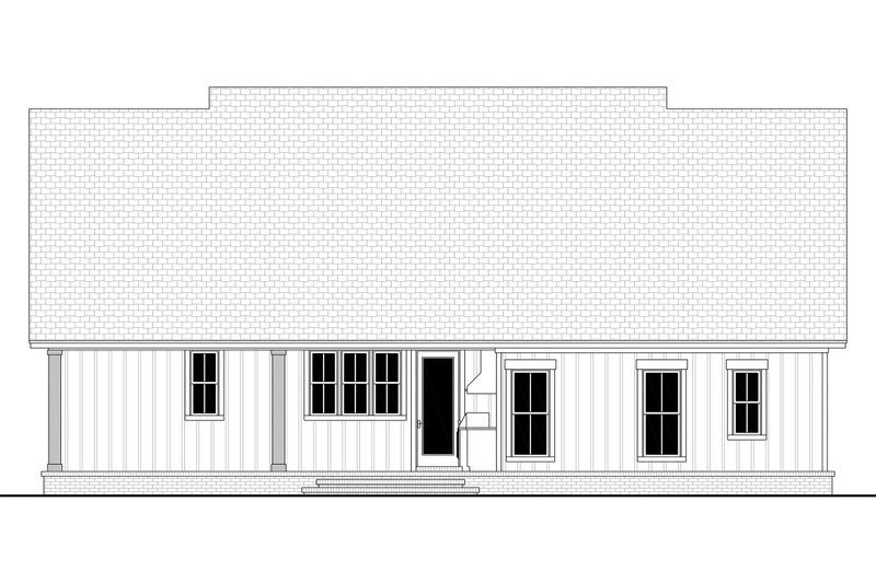 Dream House Plan - Exterior - Rear Elevation 4 for Farmhouse House Plan #430-448 - 3 bed, 2.5 bath