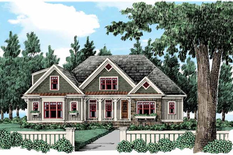 Dream House Plan - Bungalow Exterior - Front Elevation Plan #927-432