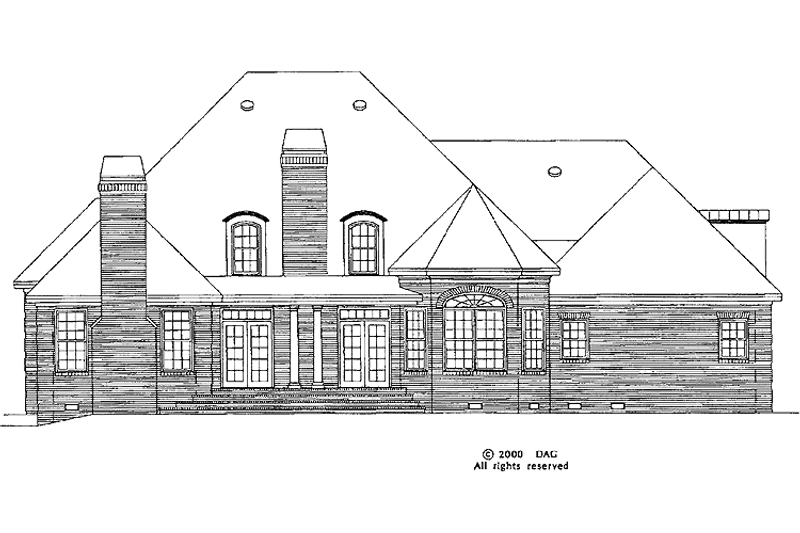 Home Plan - Exterior - Rear Elevation for Colonial House Plan #929-571 - 3 bed, 2.5 bath