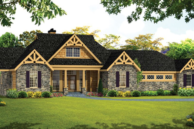 House Design - Exterior - Front Elevation 3 for Craftsman House Plan #314-288 - 3 bed, 2.5 bath