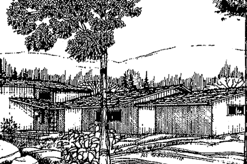 House Plan Design - Contemporary Exterior - Front Elevation Plan #60-854