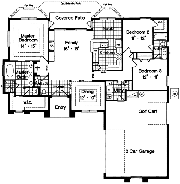 Home Plan - Mediterranean Floor Plan - Main Floor Plan #417-774