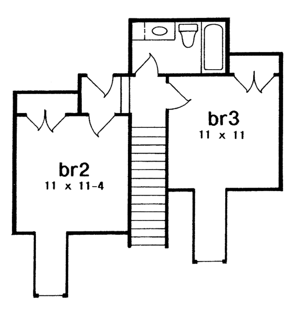 Dream House Plan - Country Floor Plan - Upper Floor Plan #301-141