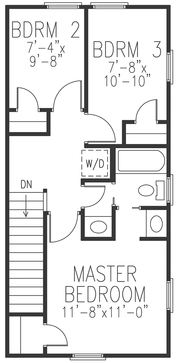 House Design - Country Floor Plan - Upper Floor Plan #410-3596
