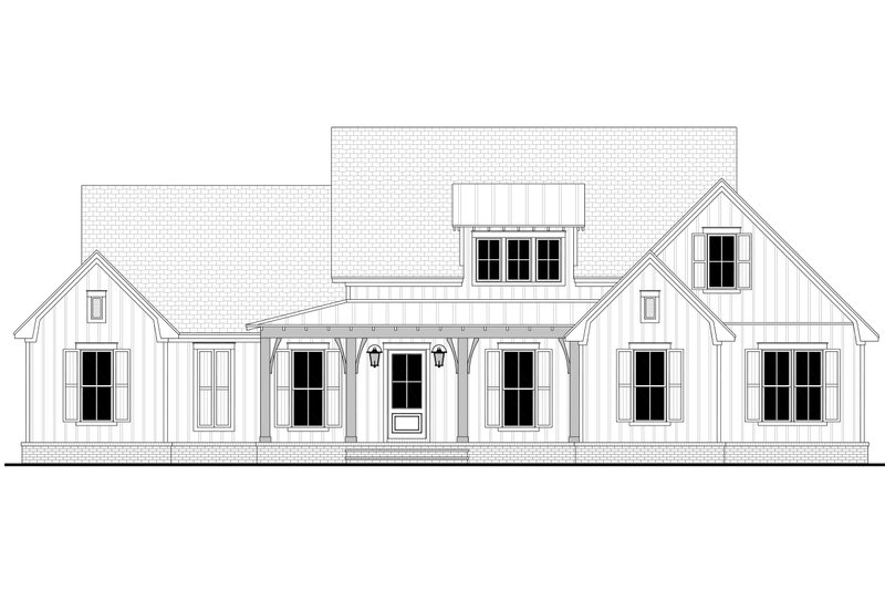 Dream House Plan - Exterior - Front Elevation 4 for Farmhouse House Plan #430-244 - 3 bed, 2.5 bath