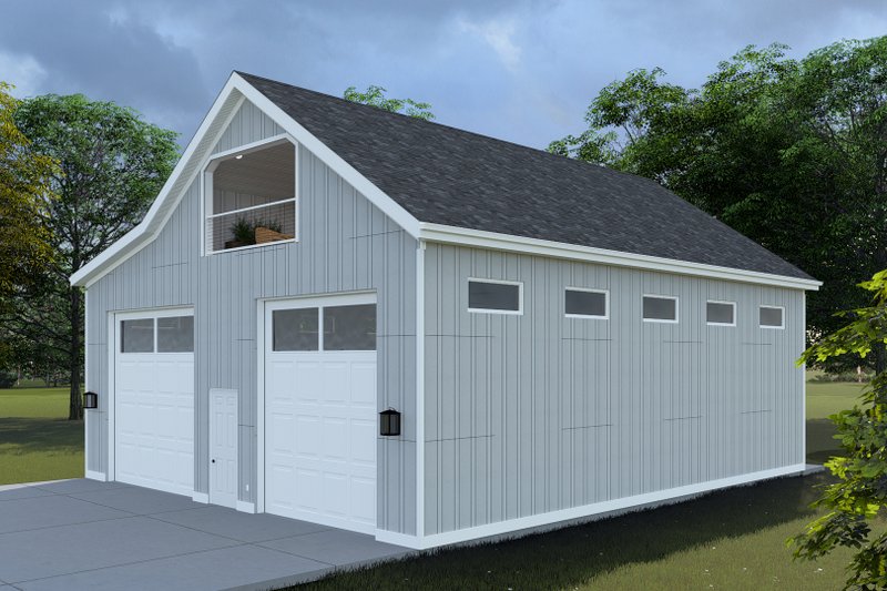 House Design - Exterior - Other Elevation 1 for Barndominium House Plan #1060-227, 0.5 bath