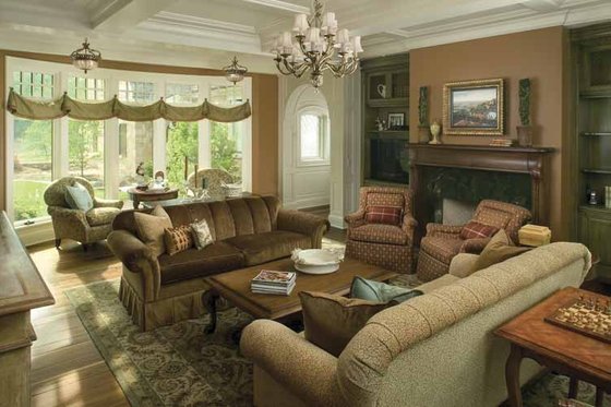 Interior - Family Room 1 for Country House Plan #928-183 - 3 bed, 3 bath