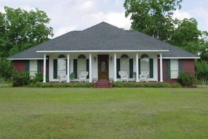 Country Exterior - Front Elevation Plan #44-200