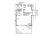 Contemporary Style House Plan - 2 Beds 2 Baths 2090 Sq/Ft Plan #72-546 Floor 