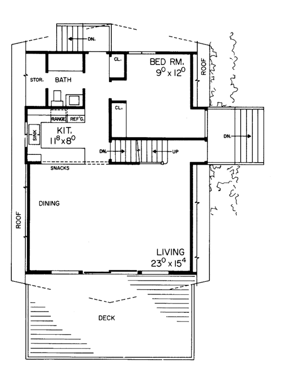 Dream House Plan - Contemporary Floor Plan - Main Floor Plan #72-546