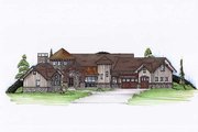 Country Style House Plan - 4 Beds 3.5 Baths 4109 Sq/Ft Plan #5-417 