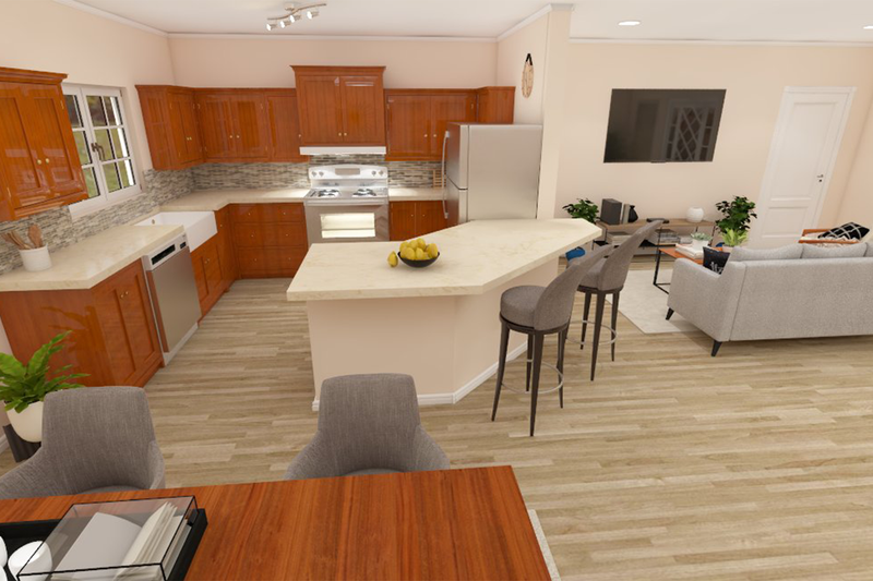 Home Plan - Interior - Kitchen for Ranch House Plan #1082-10 - 3 bed, 2 bath