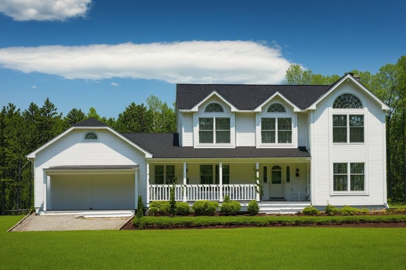Dream House Plan - Farmhouse Exterior - Front Elevation Plan #3-215