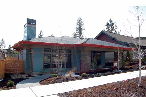 Exterior - Front Elevation 4 for Prairie House Plan #895-70 - 3 bed, 2.5 bath
