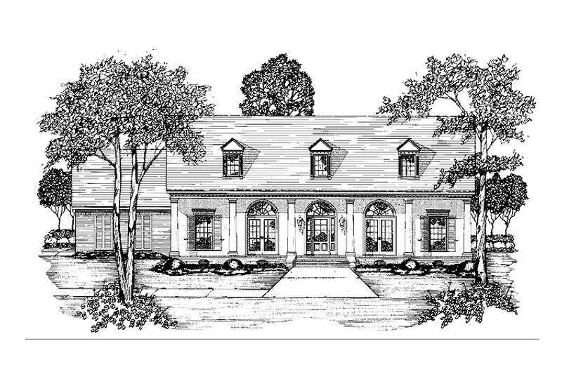 House Blueprint - Classical Exterior - Front Elevation Plan #36-574