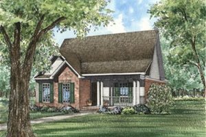 Traditional Exterior - Front Elevation Plan #17-126