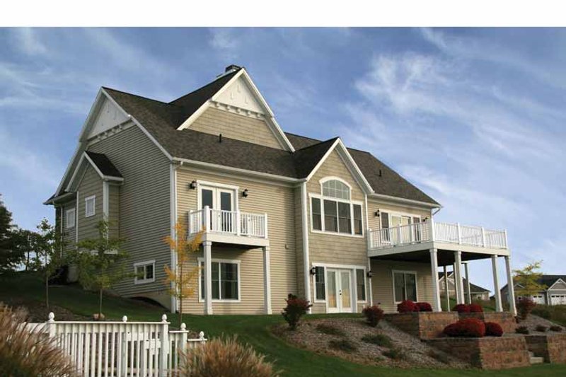 Home Plan - Exterior - Rear Elevation 1 for Craftsman House Plan #928-91 - 3 bed, 3.5 bath