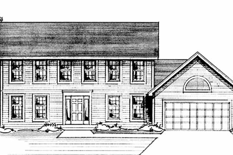 Home Plan - Colonial Exterior - Front Elevation Plan #51-725