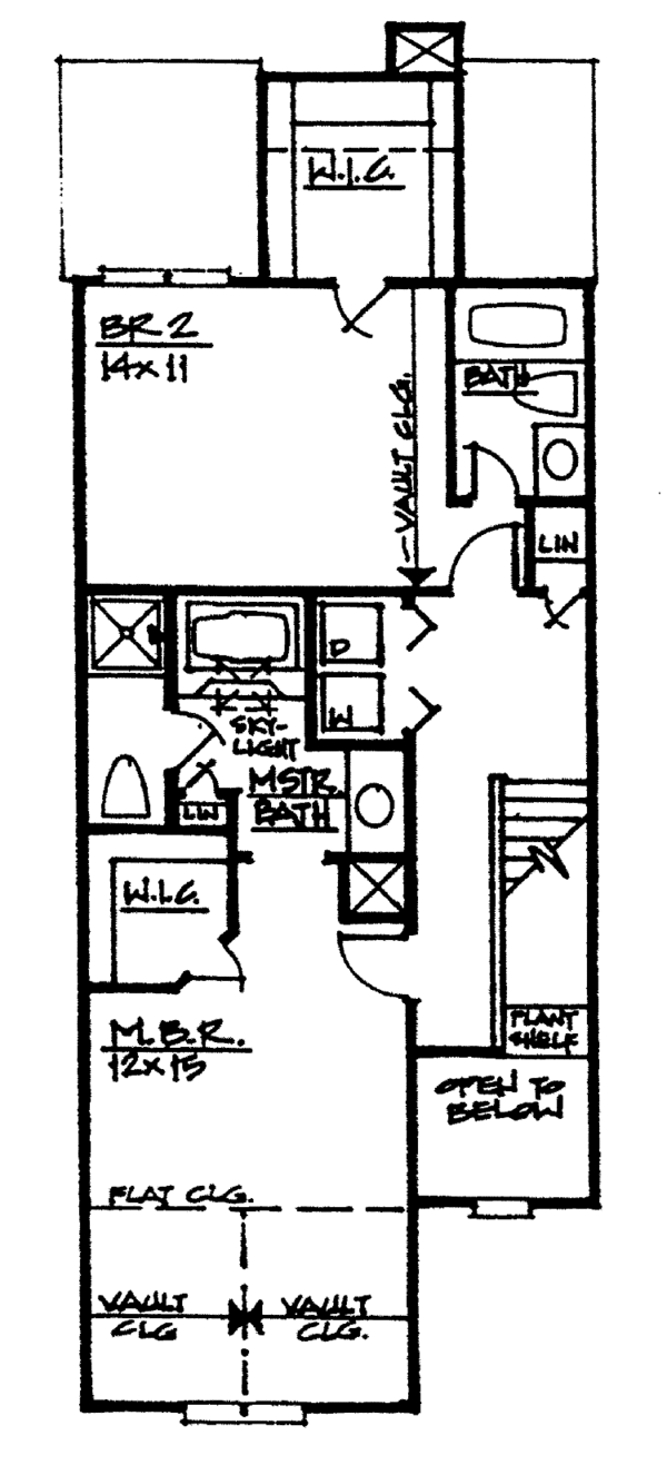 Home Plan - Victorian Floor Plan - Upper Floor Plan #30-329