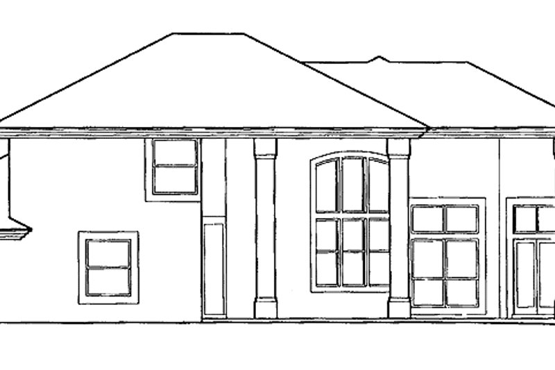 Dream House Plan - Exterior - Rear Elevation for Mediterranean House Plan #417-551 - 3 bed, 3 bath