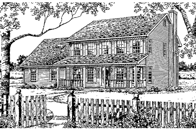 Dream House Plan - Country Exterior - Front Elevation Plan #405-314