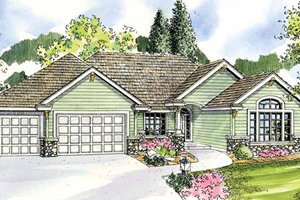 Traditional Exterior - Front Elevation Plan #124-774