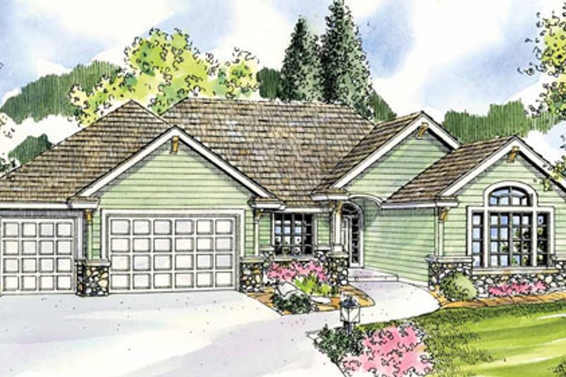 House Plan Design - Traditional Exterior - Front Elevation Plan #124-774