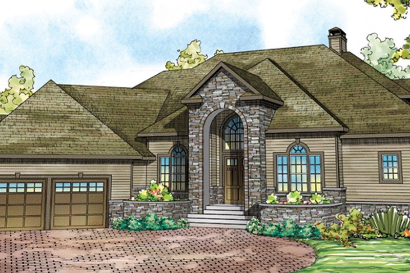 Dream House Plan - Exterior - Front Elevation Plan #124-884
