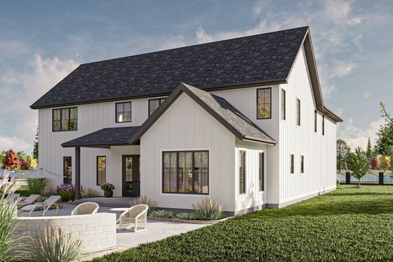 Exterior - Other Elevation for Traditional House Plan #455-557 - 5 bed, 3.5 bath