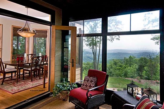 Exterior - Covered Porch for European House Plan #929-41 - 4 bed, 3.5 bath