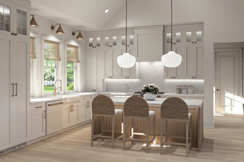 House Plan Design - Interior - Kitchen for Beach House Plan #455-424 - 1 bed, 1.5 bath