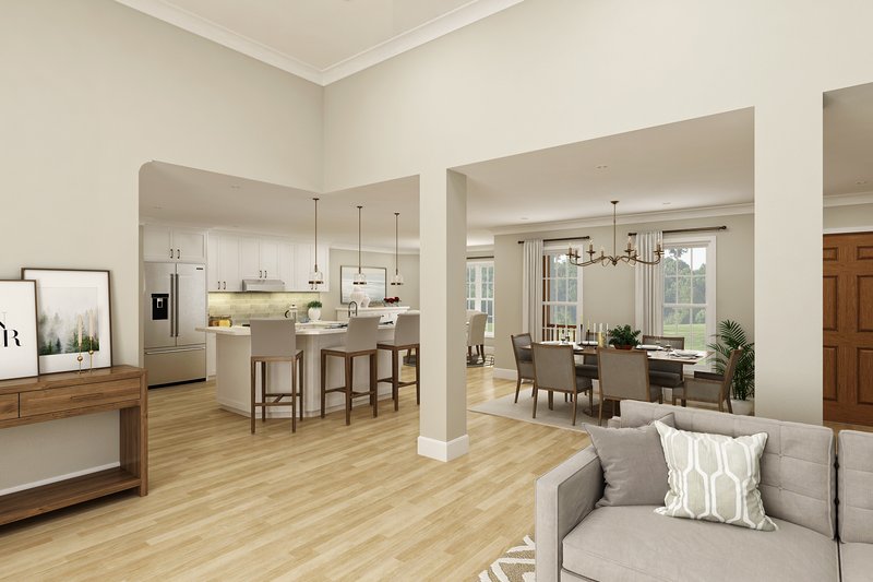 Architectural House Design - Interior - Dining Room for Farmhouse House Plan #45-623 - 3 bed, 2 bath