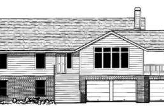 Exterior - Front Elevation for Traditional House Plan #303-318 - 3 bed, 2 bath