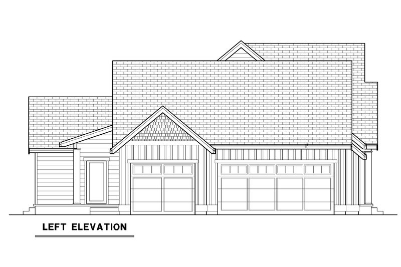 House Design - Exterior - Other Elevation 1 for Craftsman House Plan #1070-203 - 3 bed, 2 bath