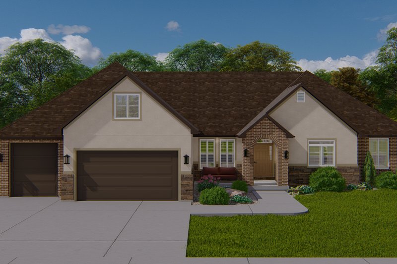Dream House Plan - Traditional Exterior - Front Elevation Plan #1060-143