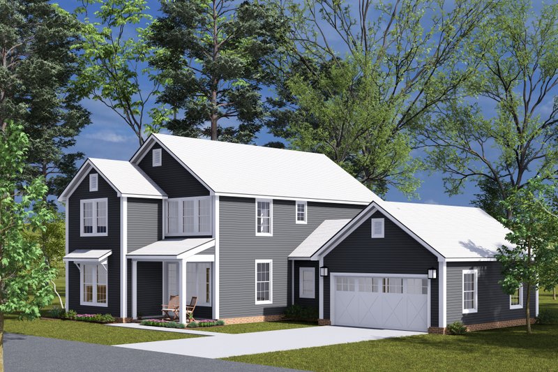 House Design - Exterior - Other Elevation for Farmhouse House Plan #513-2308 - 4 bed, 3.5 bath