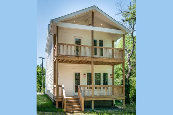 Exterior - Rear Elevation for Modern House Plan #1085-1 - 3 bed, 2.5 bath