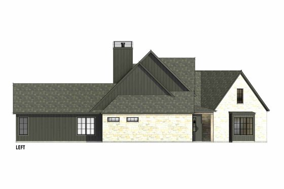 Exterior - Other Elevation for Farmhouse House Plan #1096-21 - 4 bed, 4.5 bath