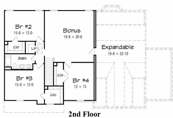 Floor Plan - Upper Floor Plan #329-365