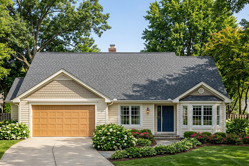 Exterior - Front Elevation 2 for Ranch House Plan #30-154 - 3 bed, 2 bath