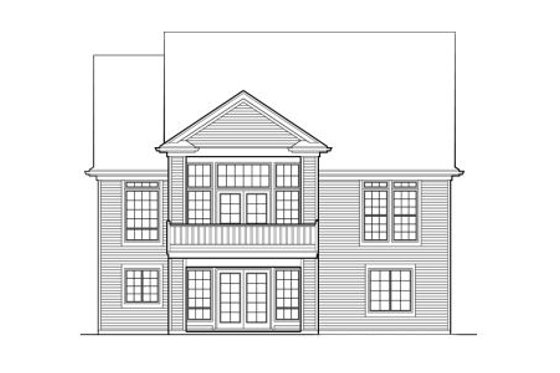 Exterior - Rear Elevation for Craftsman House Plan #48-286 - 4 bed, 3 bath