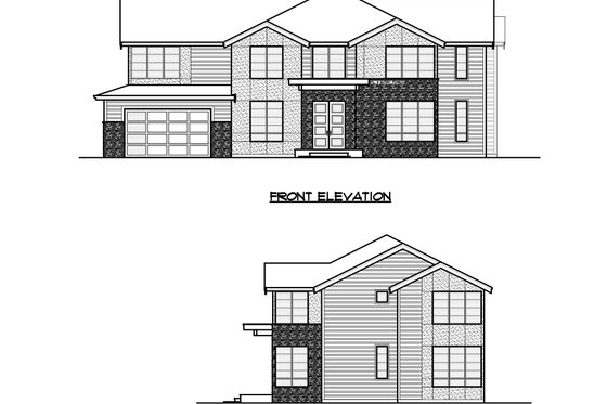 Exterior - Other Elevation for Traditional House Plan #1066-60 - 4 bed, 4.5 bath