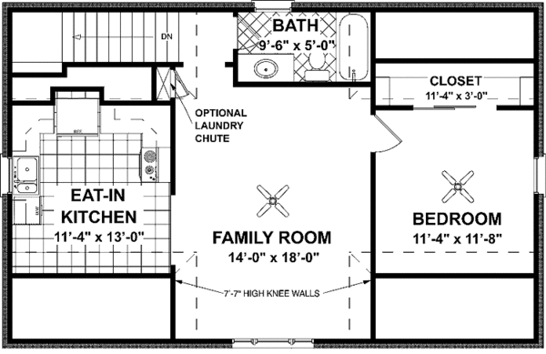 House Design - Colonial Floor Plan - Upper Floor Plan #56-674