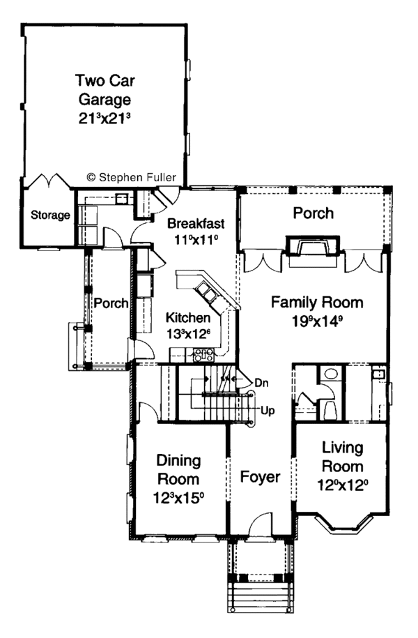 Home Plan - Classical Floor Plan - Main Floor Plan #429-167