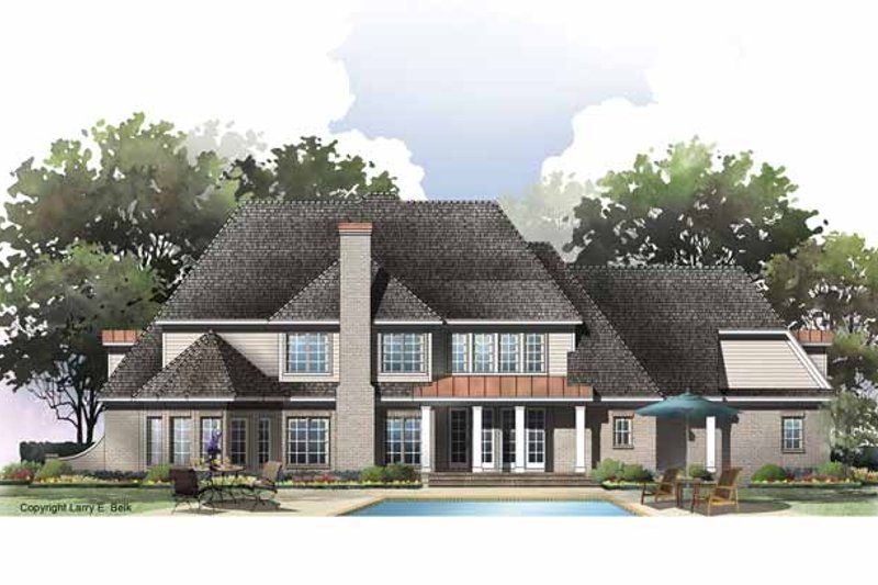 Dream House Plan - Exterior - Rear Elevation for Country House Plan #952-188 - 4 bed, 4.5 bath