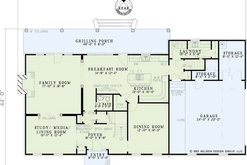 Dream House Plan - Exterior - Front Elevation 4 for Southern House Plan #17-2187 - 4 bed, 3.5 bath