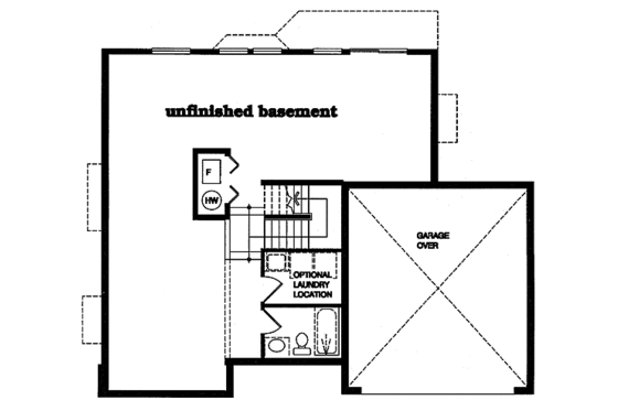 Traditional Floor Plan - Lower Floor Plan #47-349