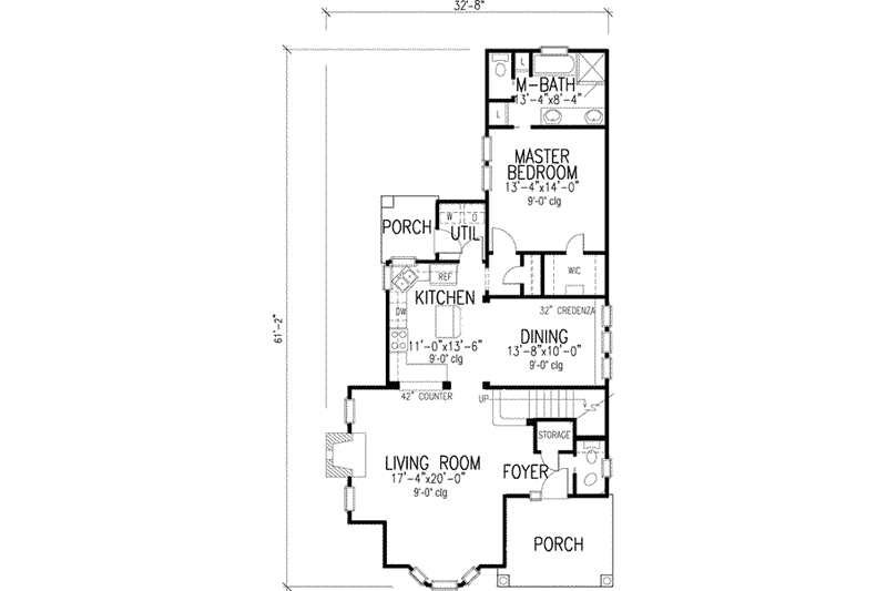 Dream House Plan - Floor Plan - Main Floor for European House Plan #410-286 - 3 bed, 2.5 bath